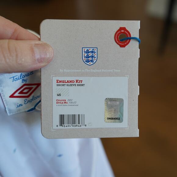 Umbro 2010-11 ENGLAND SHIRT TRIKOT XL /46 - Picture 4 of 9